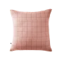 Taie d’Oreiller en Gaze de Coton Tissée – 60 x 60 cm – Gaia Match Rose pêche